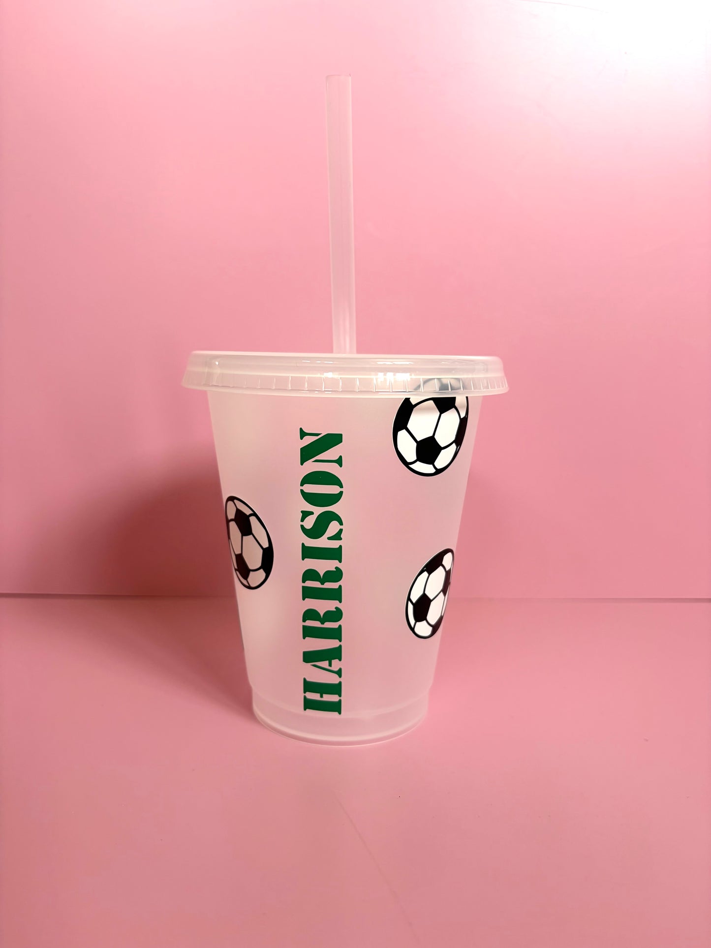 Personalised children’s football cold cup
