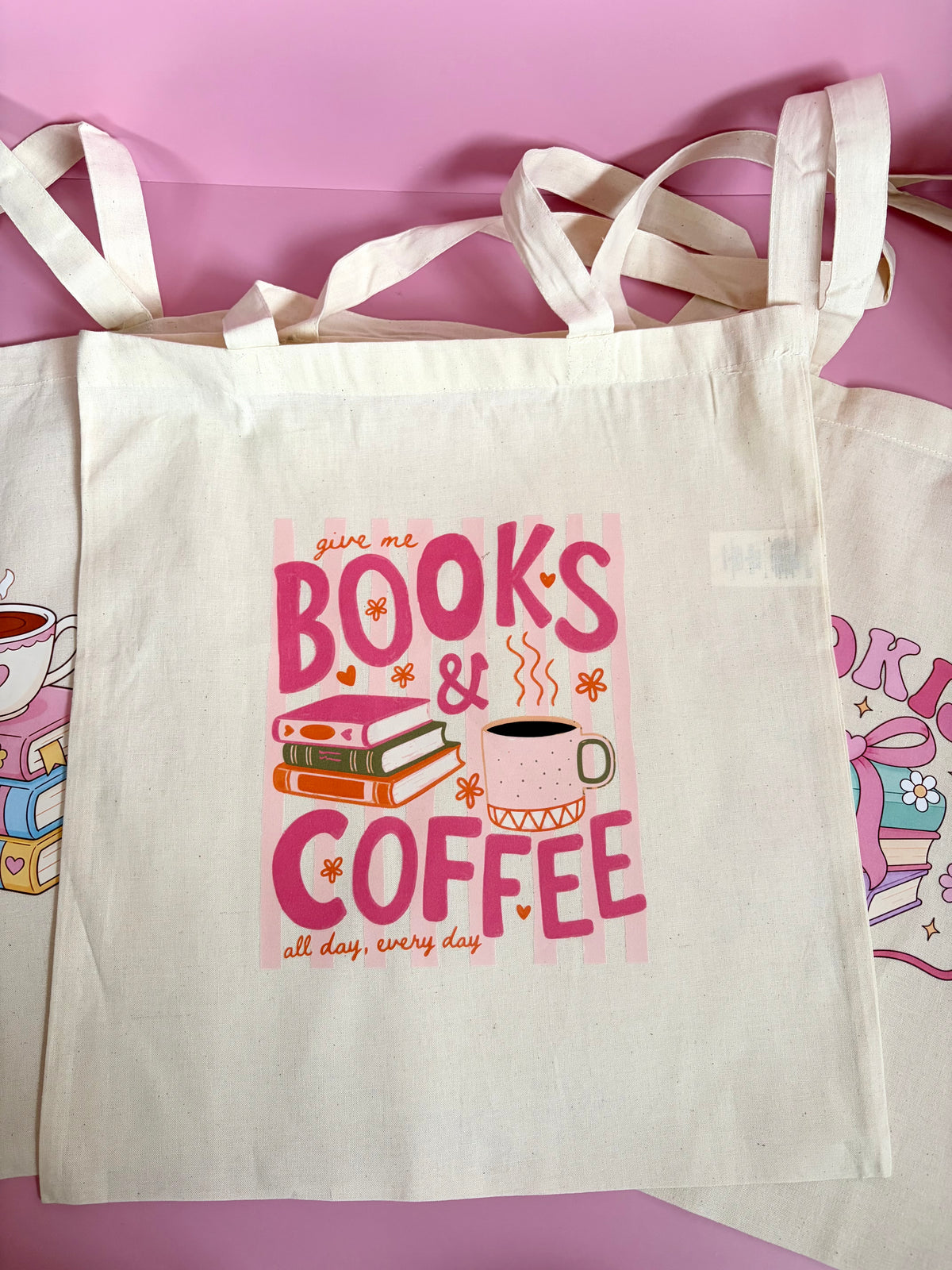 Books and Coffee Tote Bag – Gift for Book Lovers