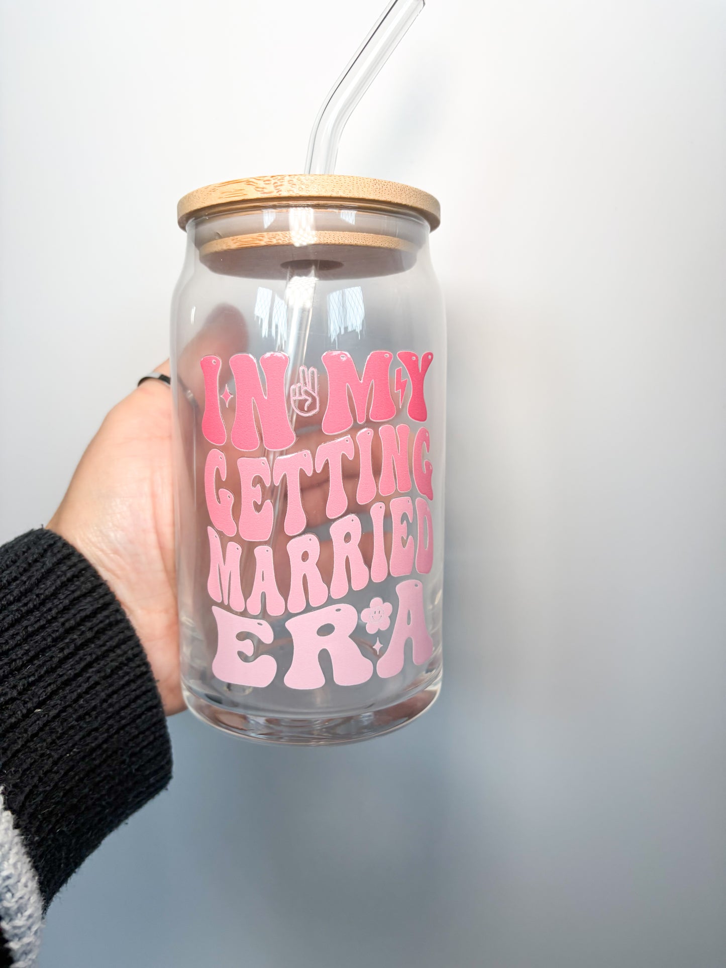In my getting married era glass can