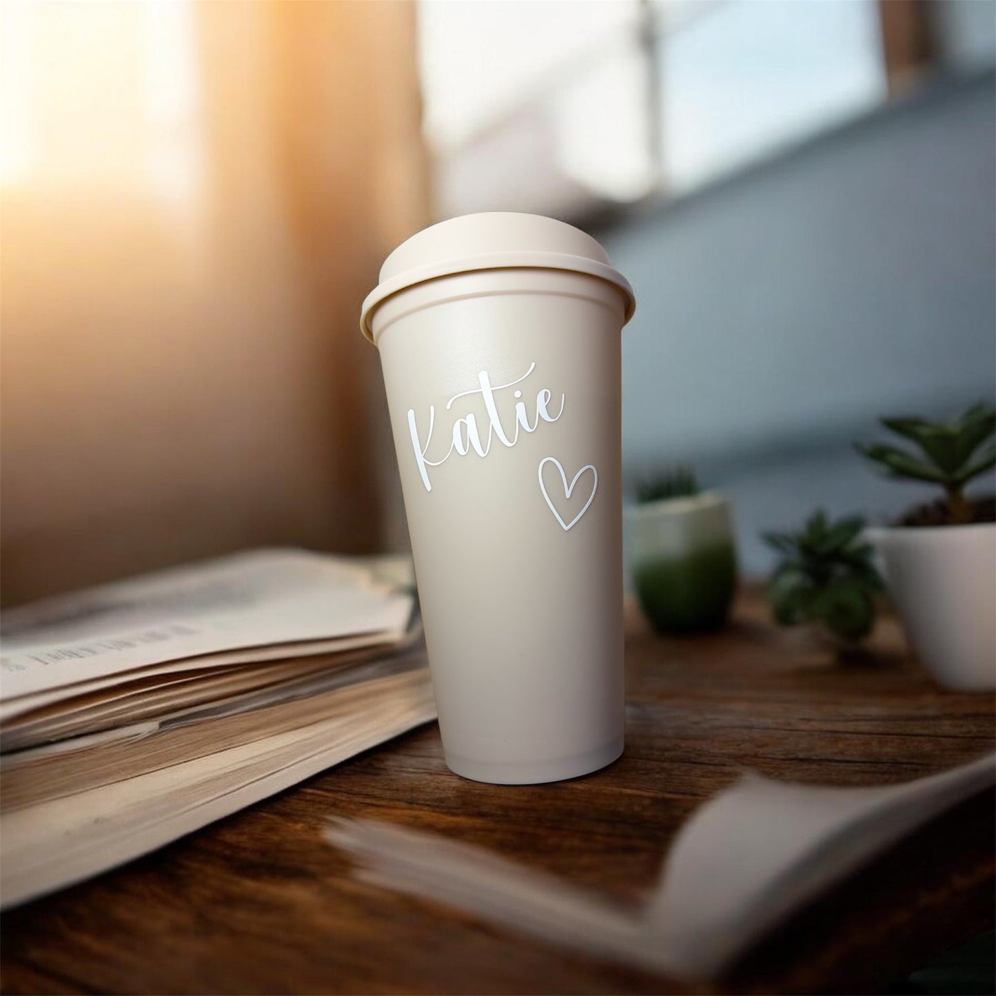 Personalised reusable hot cup