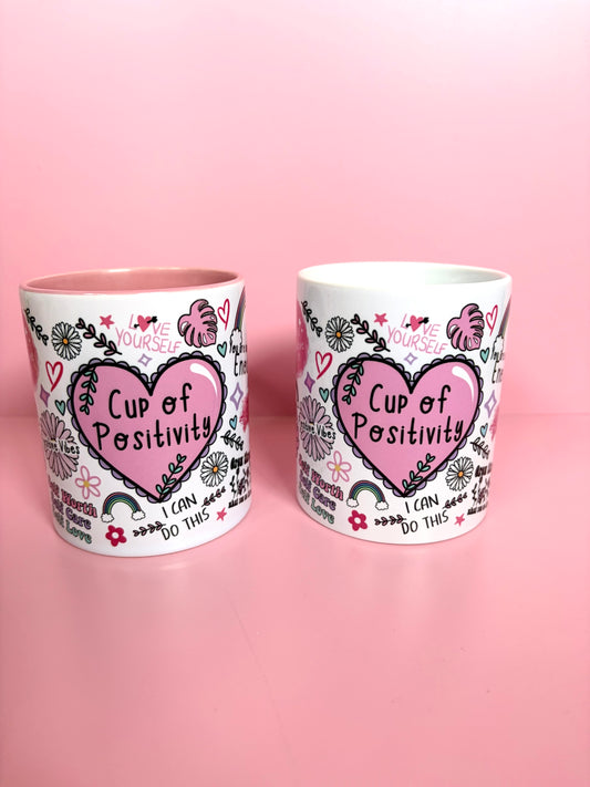 Cup of Positivity Mug | Affirmation Ceramic Mug