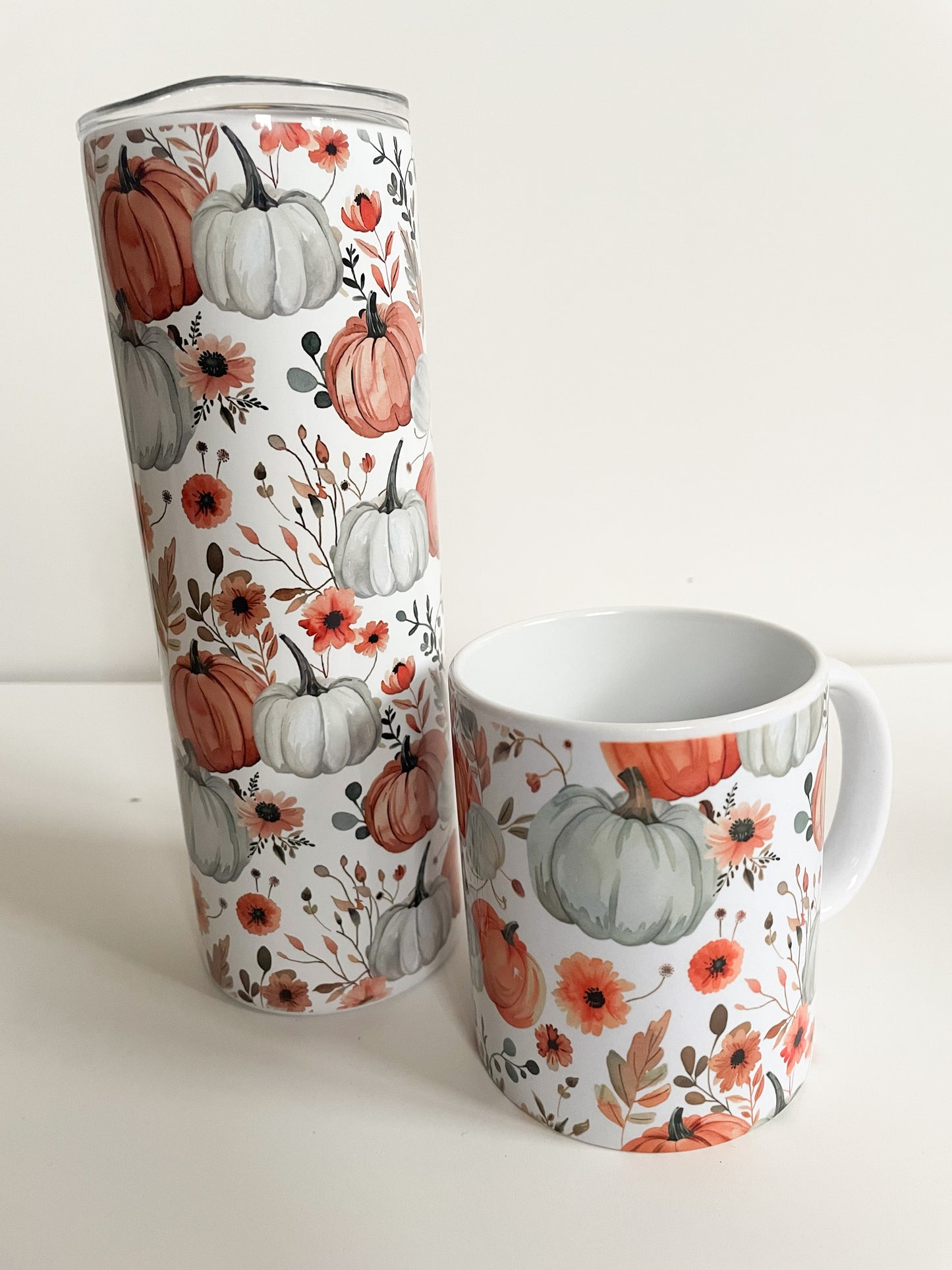 Cute autumn and pumpkins ceramic mug