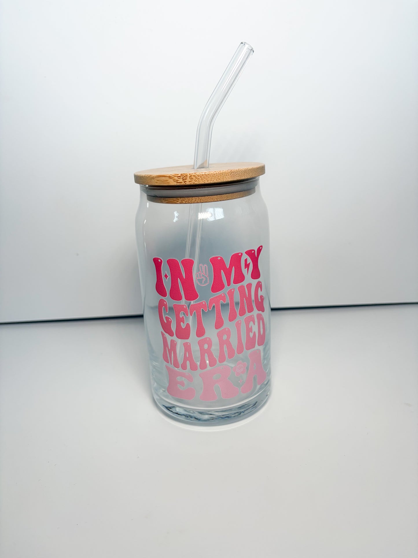 In my getting married era glass can
