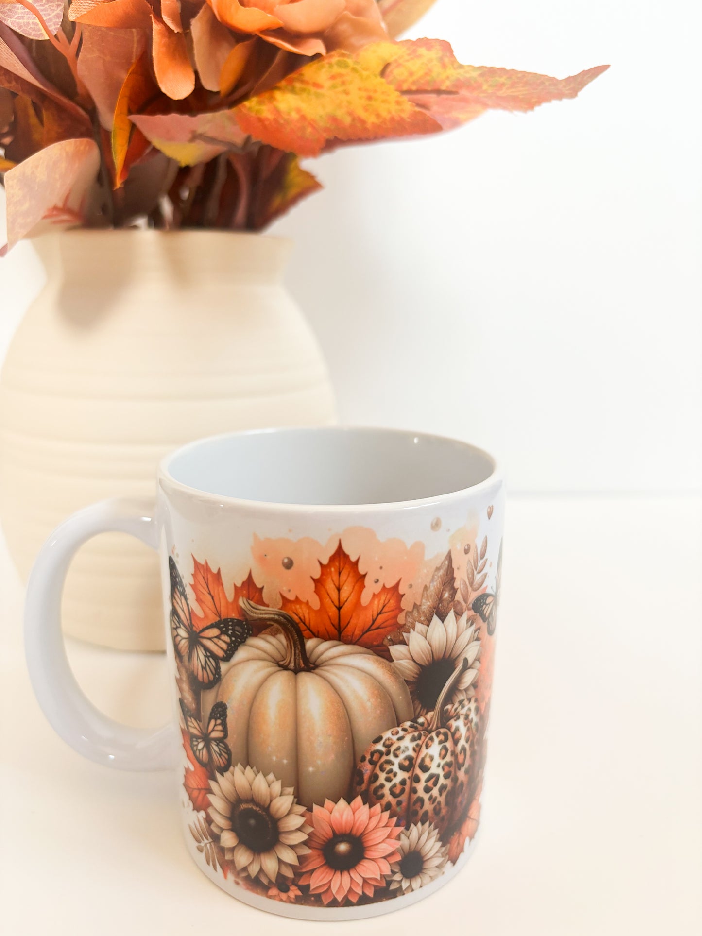 Cute Pumpkins Autumn Mug | 11oz Ceramic Coffee Mug