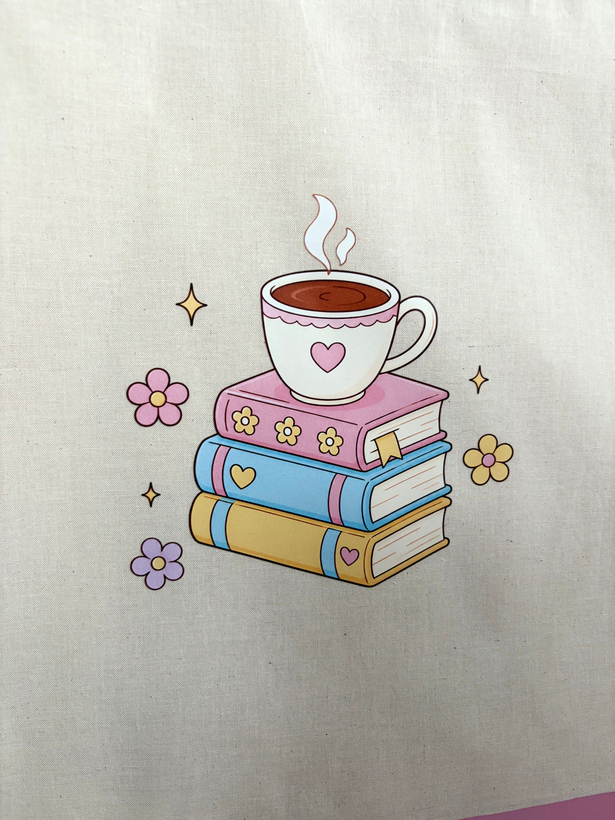 Books and Coffee tote bag