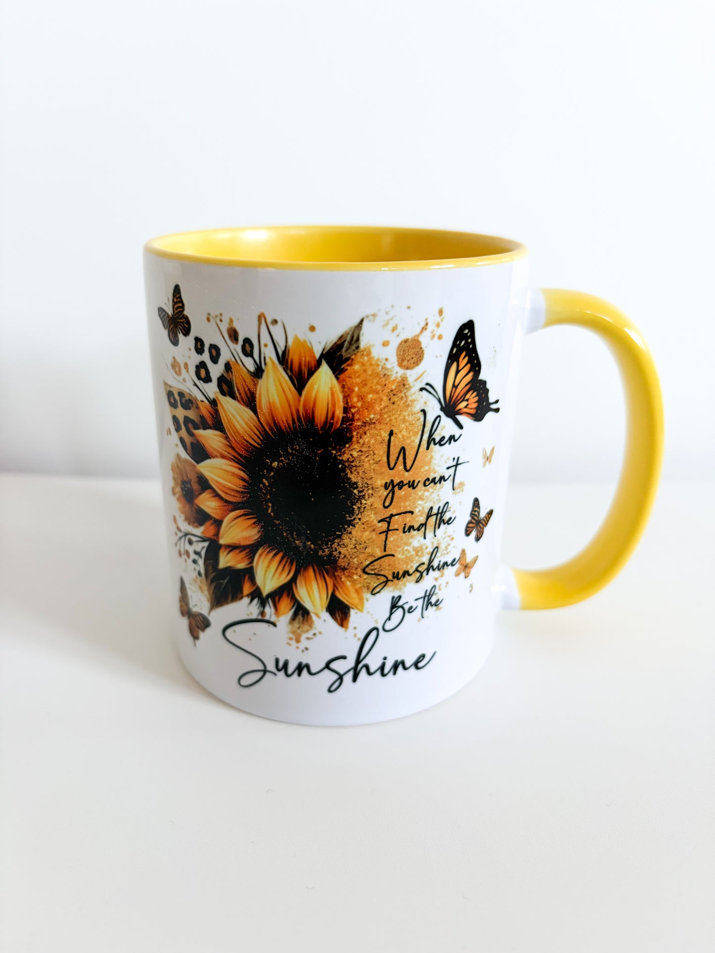 Sunshine Quote Mug 11oz - Ceramic Coffee Mug with Inspirational Message