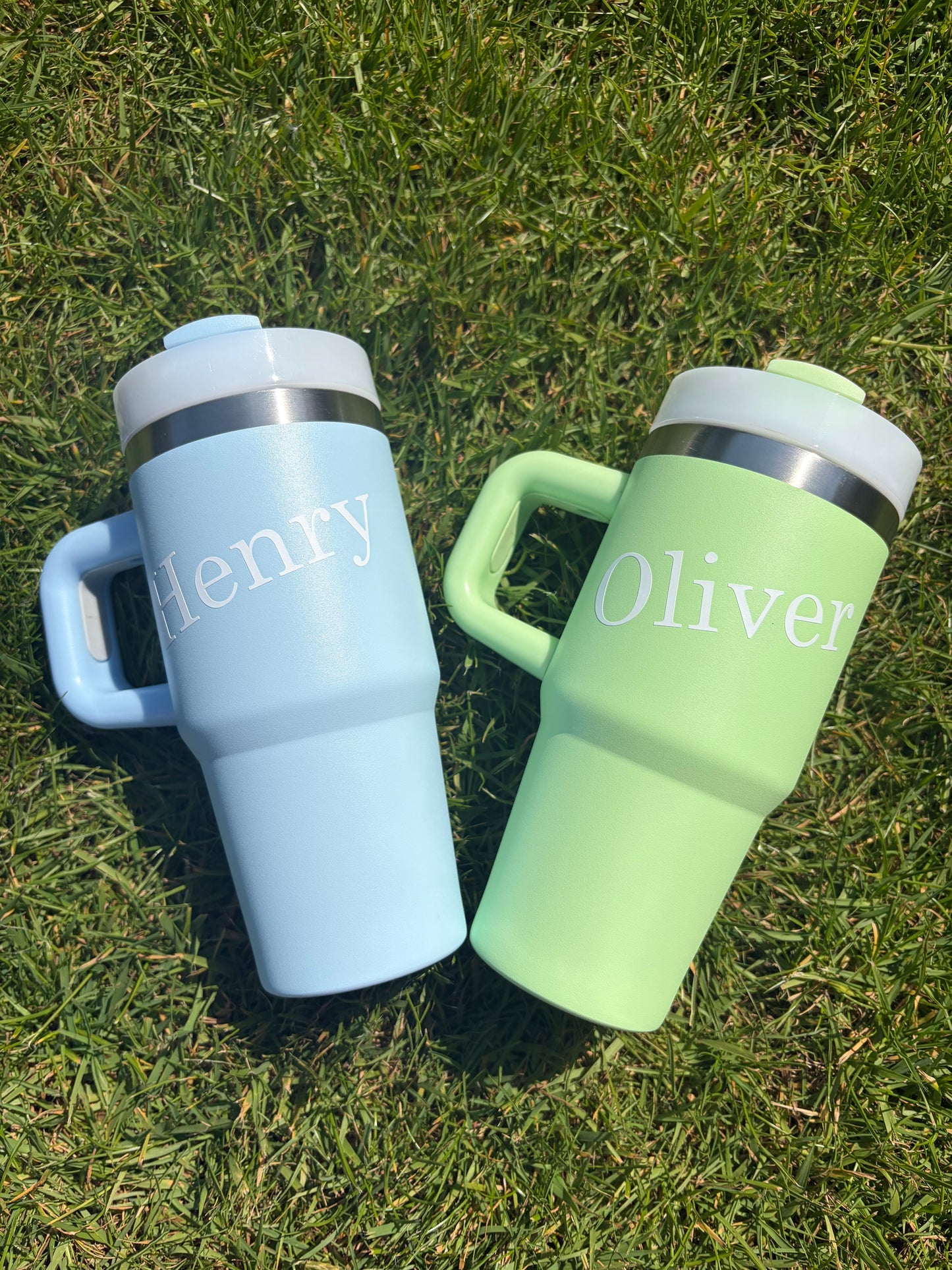 Children's Personalised Metal Tumbler with Lid & Straw | 14oz
