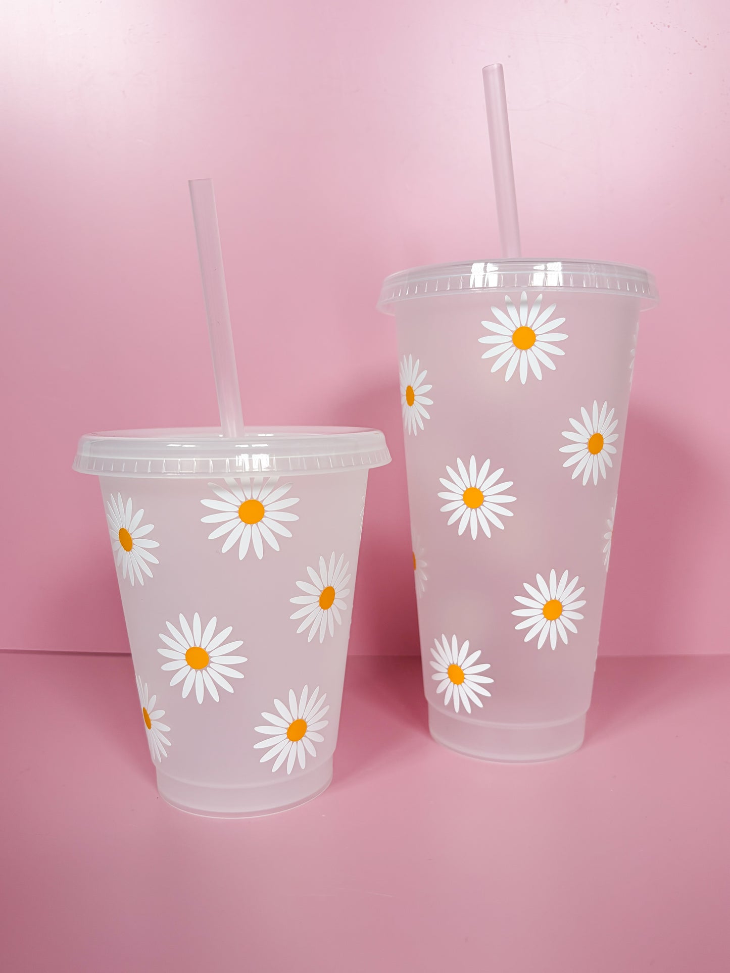 Reusable Daisy Cold Cup | Handmade Eco-Friendly Drinkware
