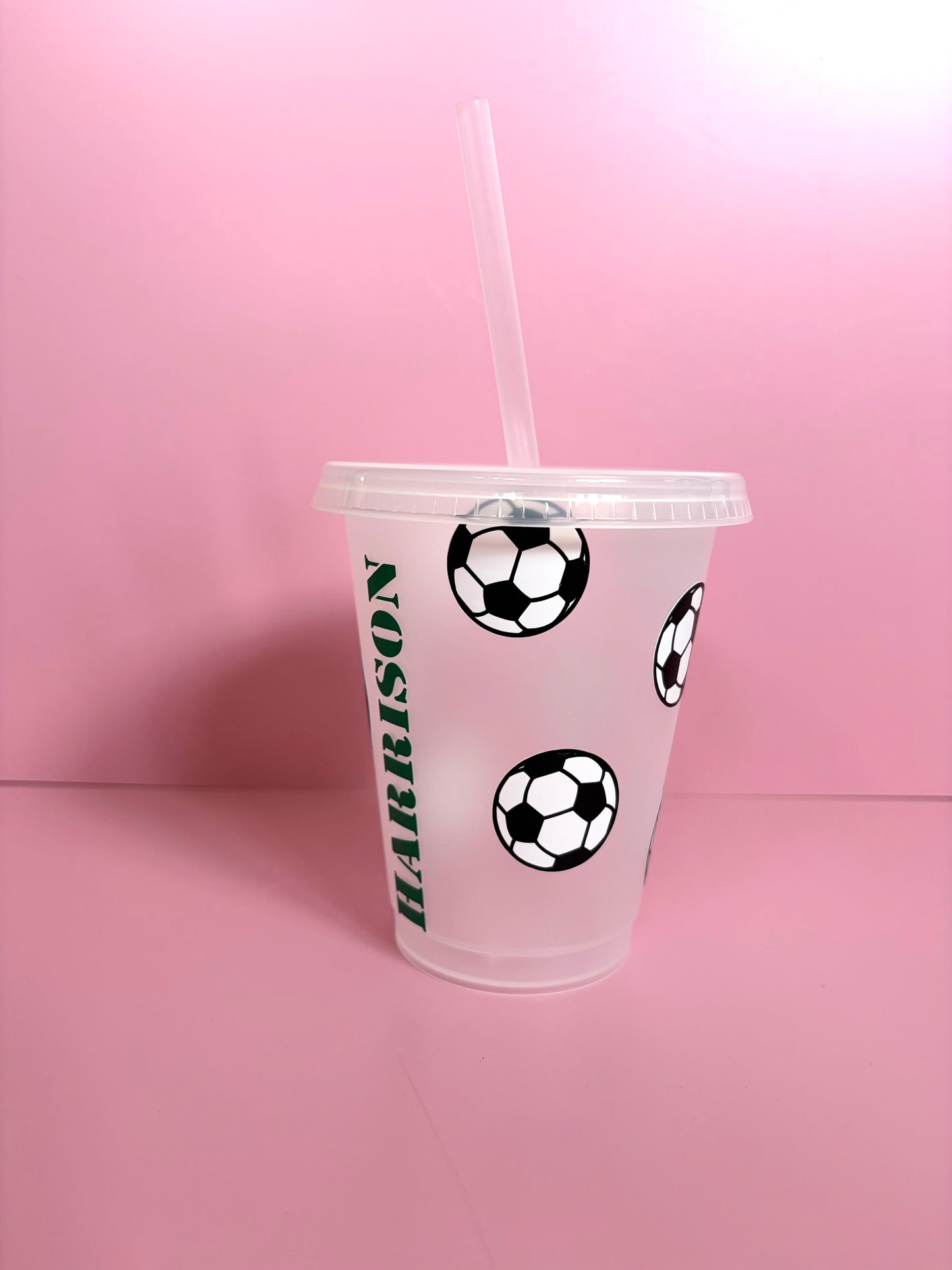 Personalised children’s football cold cup