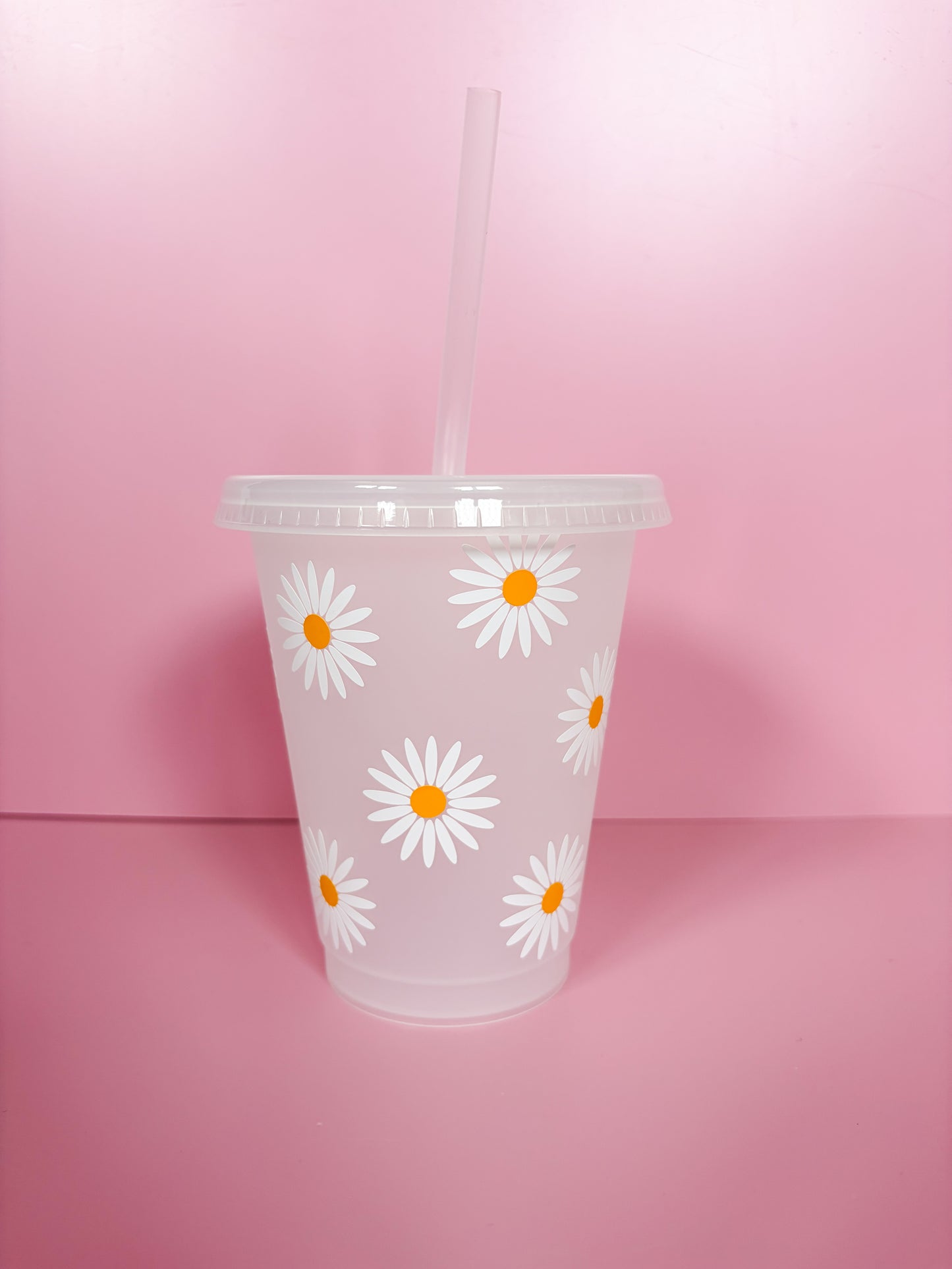 Reusable Daisy Cold Cup | Handmade Eco-Friendly Drinkware