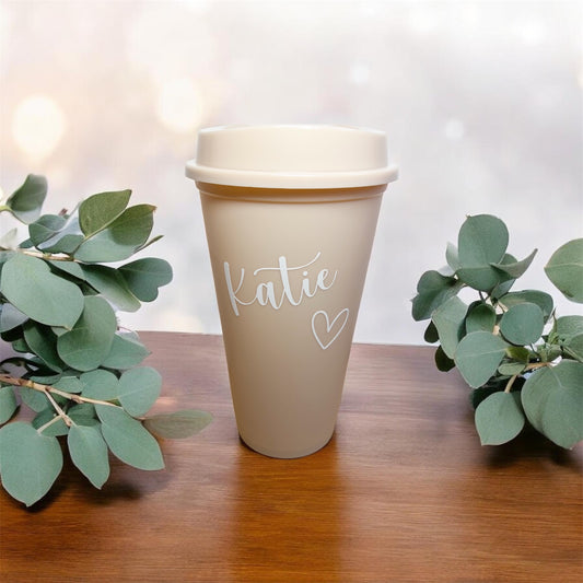 Personalised reusable hot cup