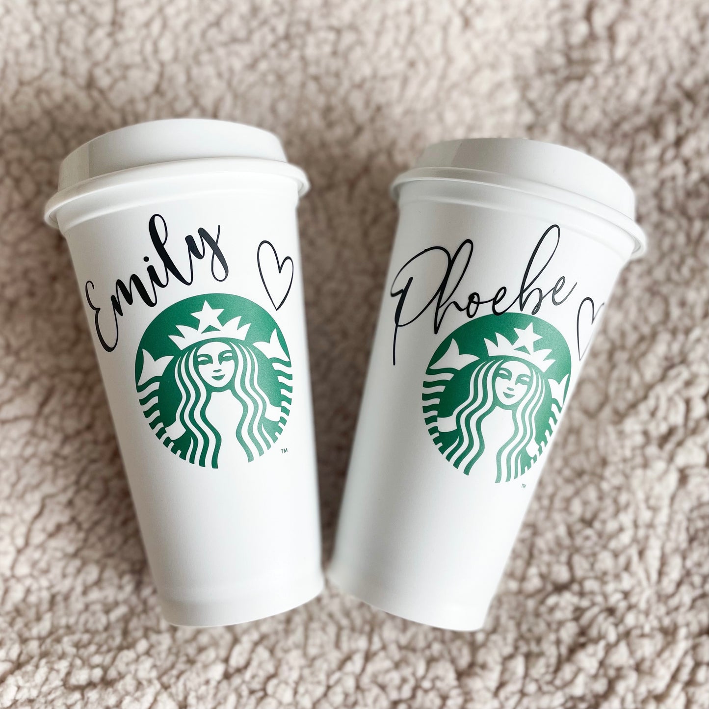 16oz Personalised Starbucks Cup - Reusable Hot Coffee Mug UK