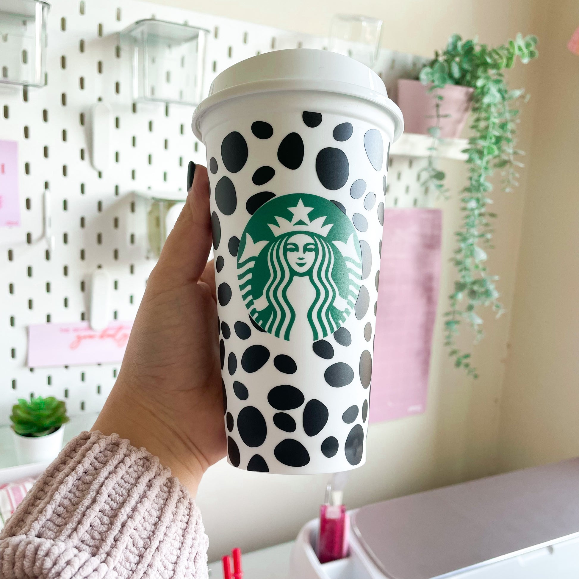 16oz Genuine Starbucks Leopard Print Cup