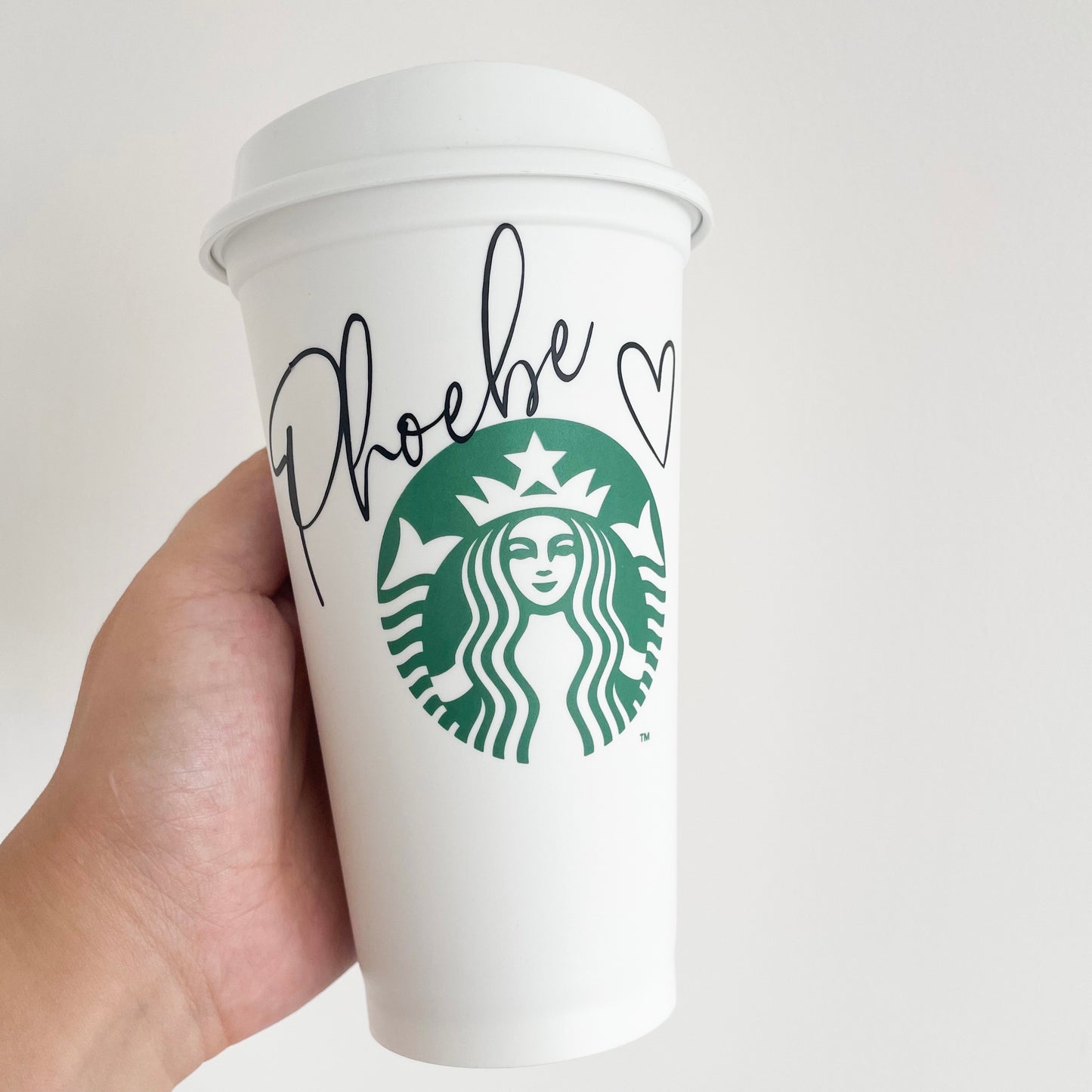 16oz Personalised Starbucks Cup - Reusable Hot Coffee Mug UK